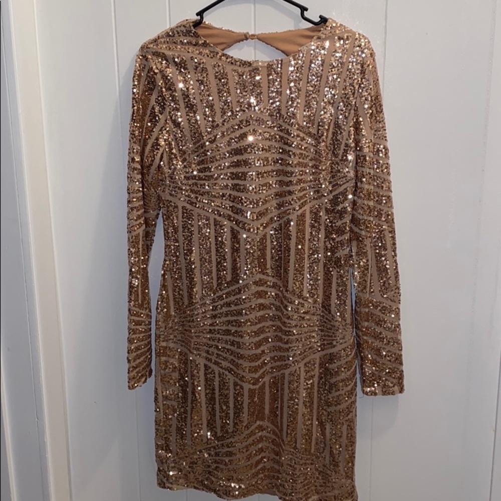 Rose Gold sequins dress